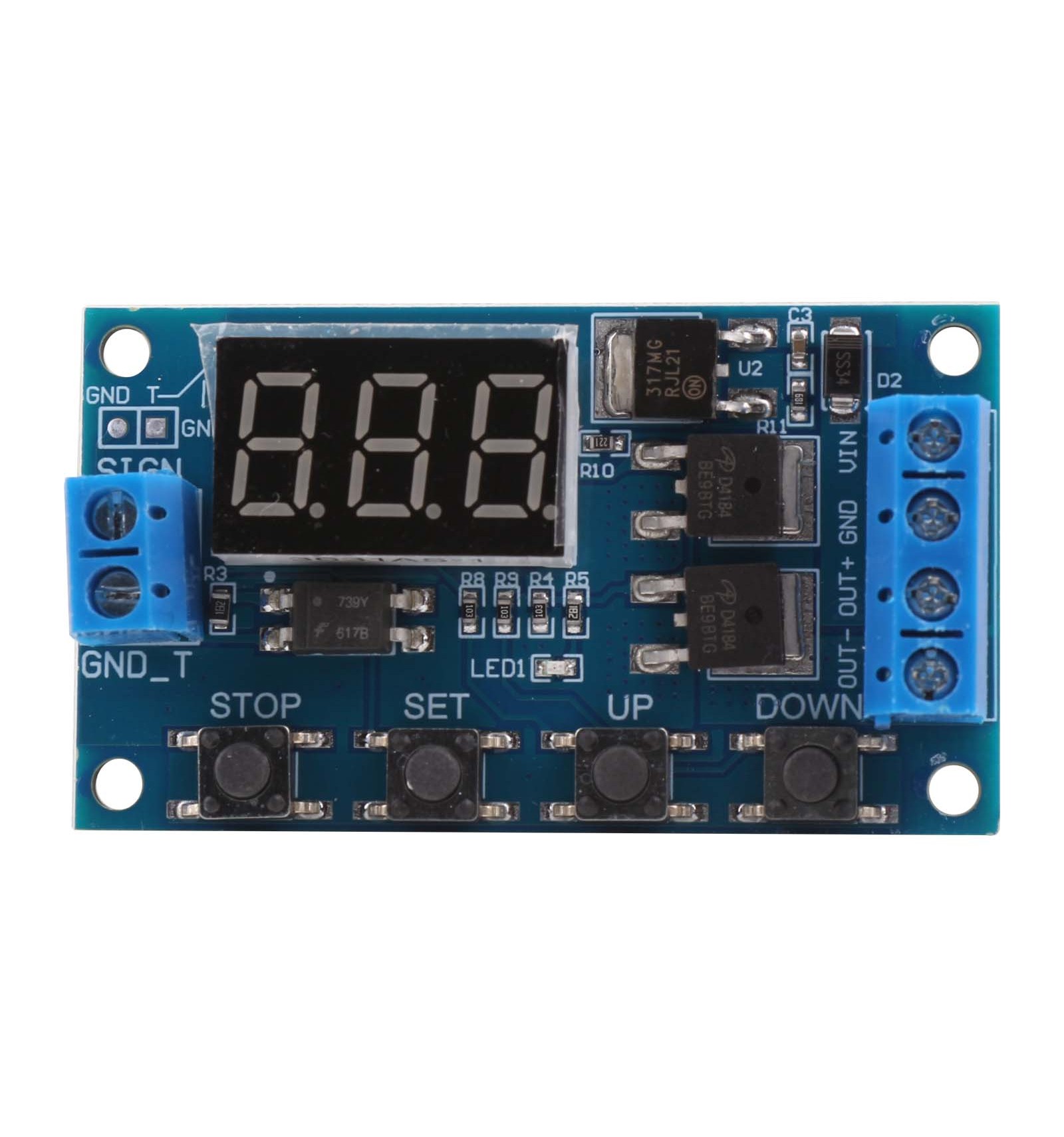 1 Channel 5V Timer Relay | 15A/36VDC - 400W Max