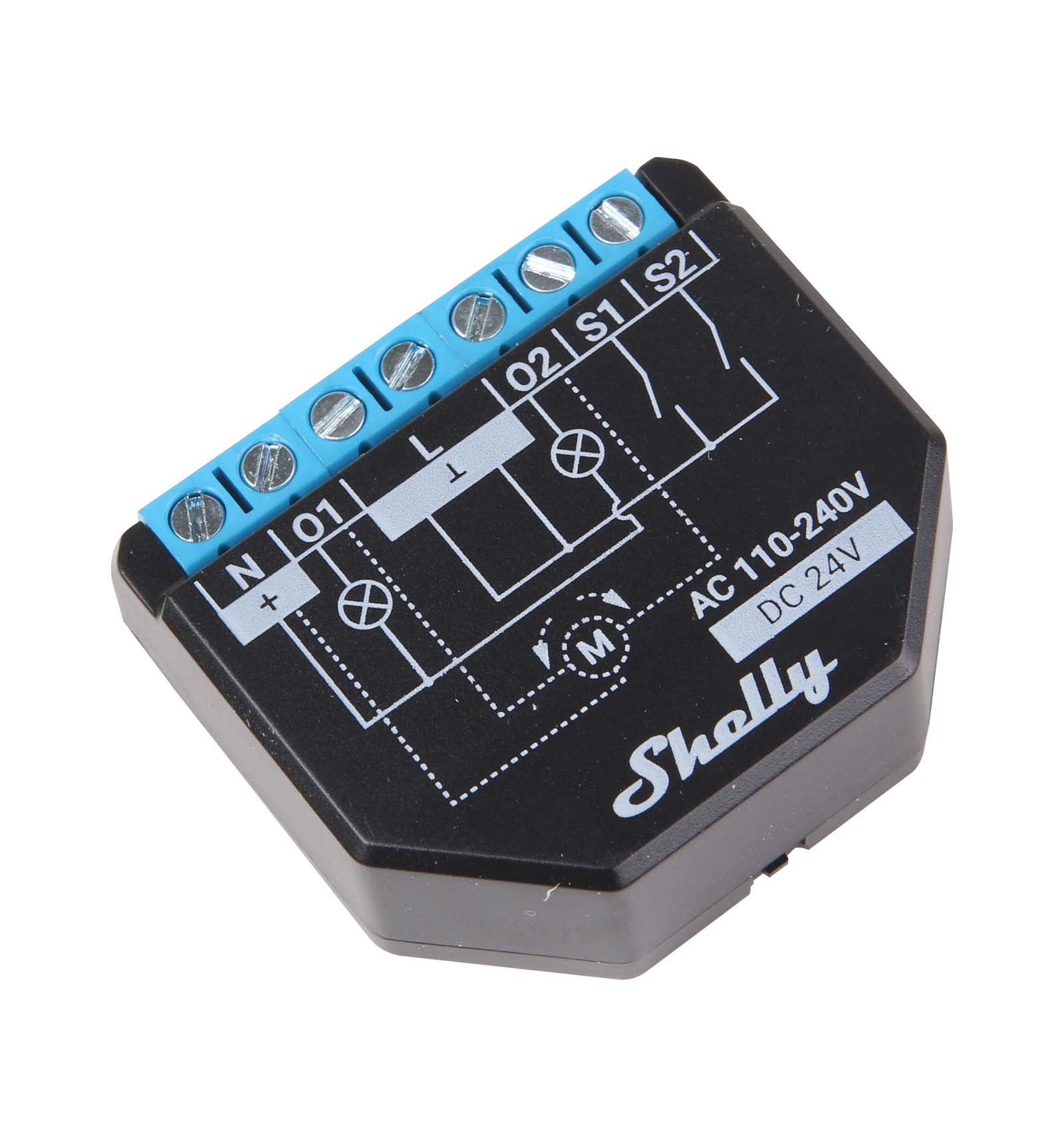 Shelly Plus 2PM 2 channel Wi-Fi relay with power metering an