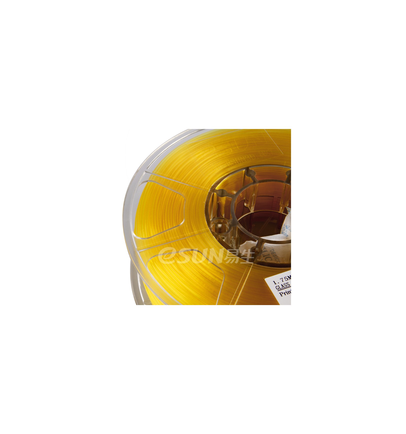 eSun PLA Filament Glass Lemon Yellow 1.75mm Yellow, Printing Materials \  Filaments \ PLA Brands \ eSun