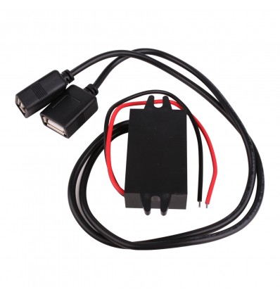  DC-DC 12V to 5V 3A Micro USB Converter Voltage Step Down  Regulator for Car Smartphone : Electronics